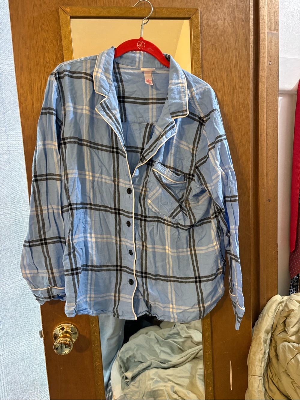 Wondershop Light Blue Plaid Shirt Jacket